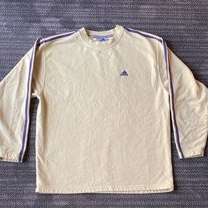 Y2K Pale Yellow Adidas Pull Over